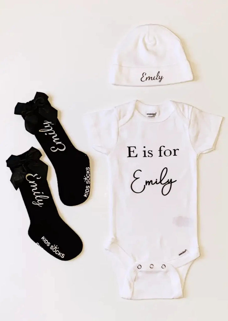 Personalized Baby girl coming home outfit LaLa Baby Design