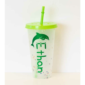 Personalized color changing cup