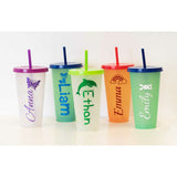 Personalized color changing cup