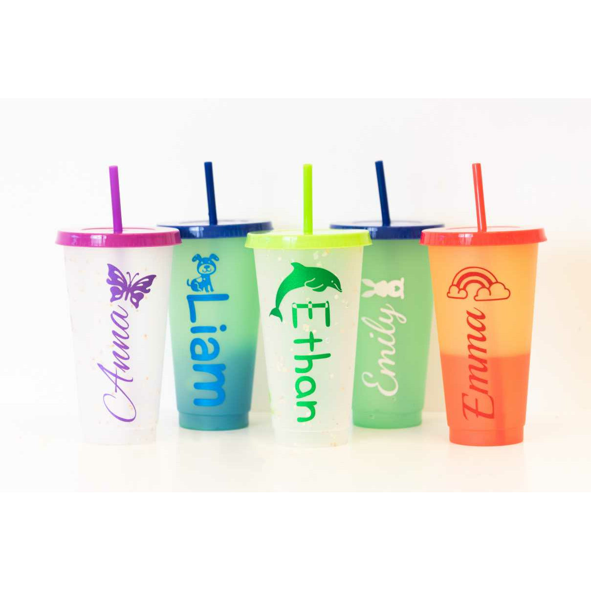 Personalized color changing cup