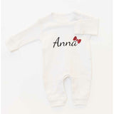 Personalized long sleeve baby romper