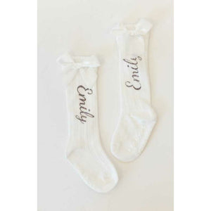 Personalized baby girl socks