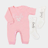 Personalized baby girl gift set