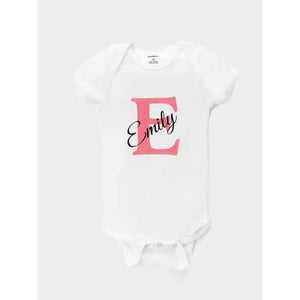 Alphabet Personalized Baby Bodysuit