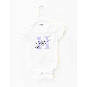 Alphabet Personalized Baby Bodysuit