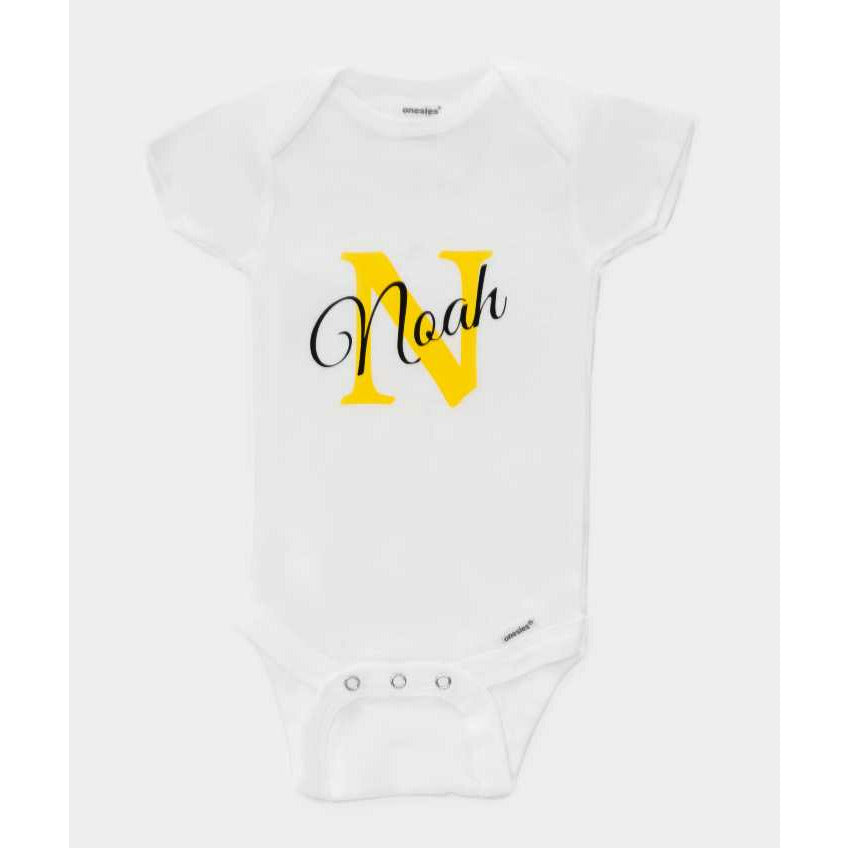 Alphabet Personalized Baby Bodysuit