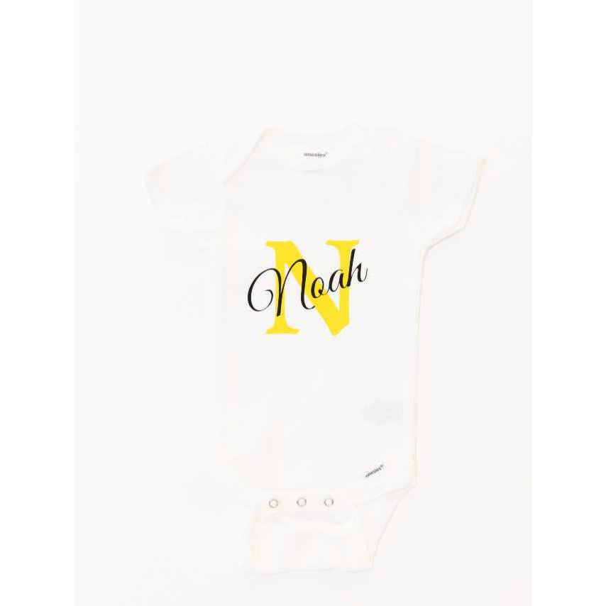 Alphabet Personalized Baby Bodysuit