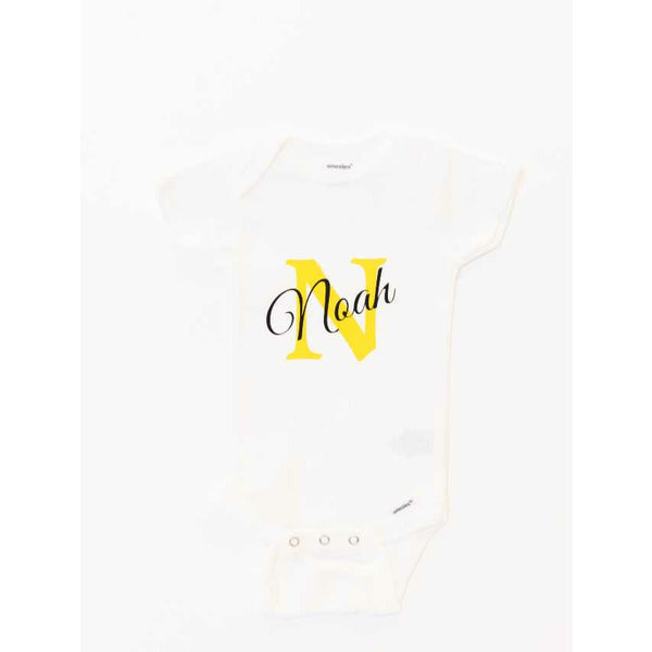 Alphabet Personalized Baby Bodysuit