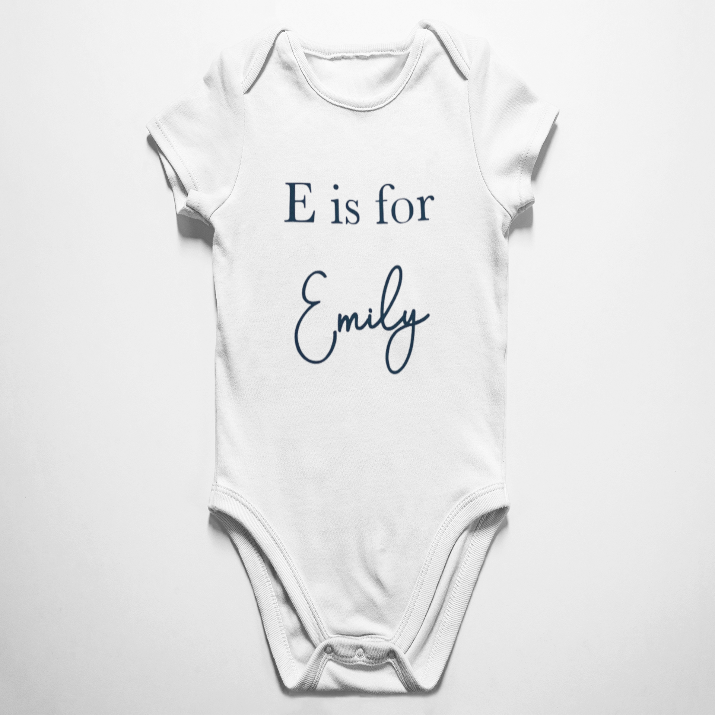 Alphabet Personalized Baby Bodysuit