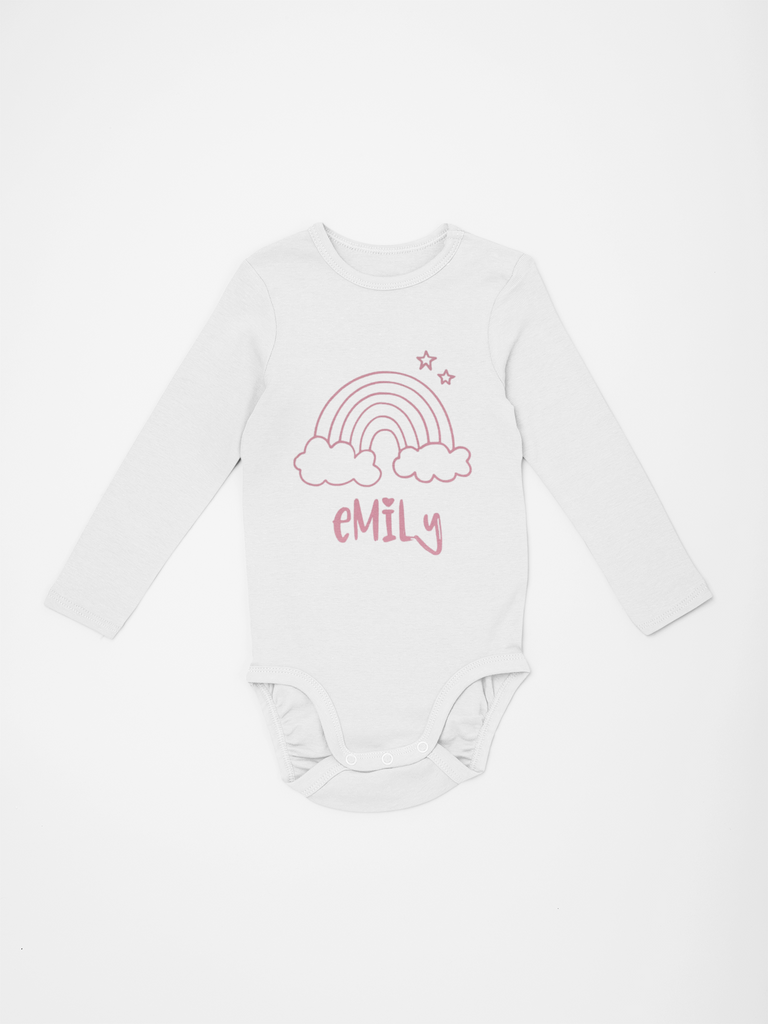 Personalized Rainbow Baby Onesie