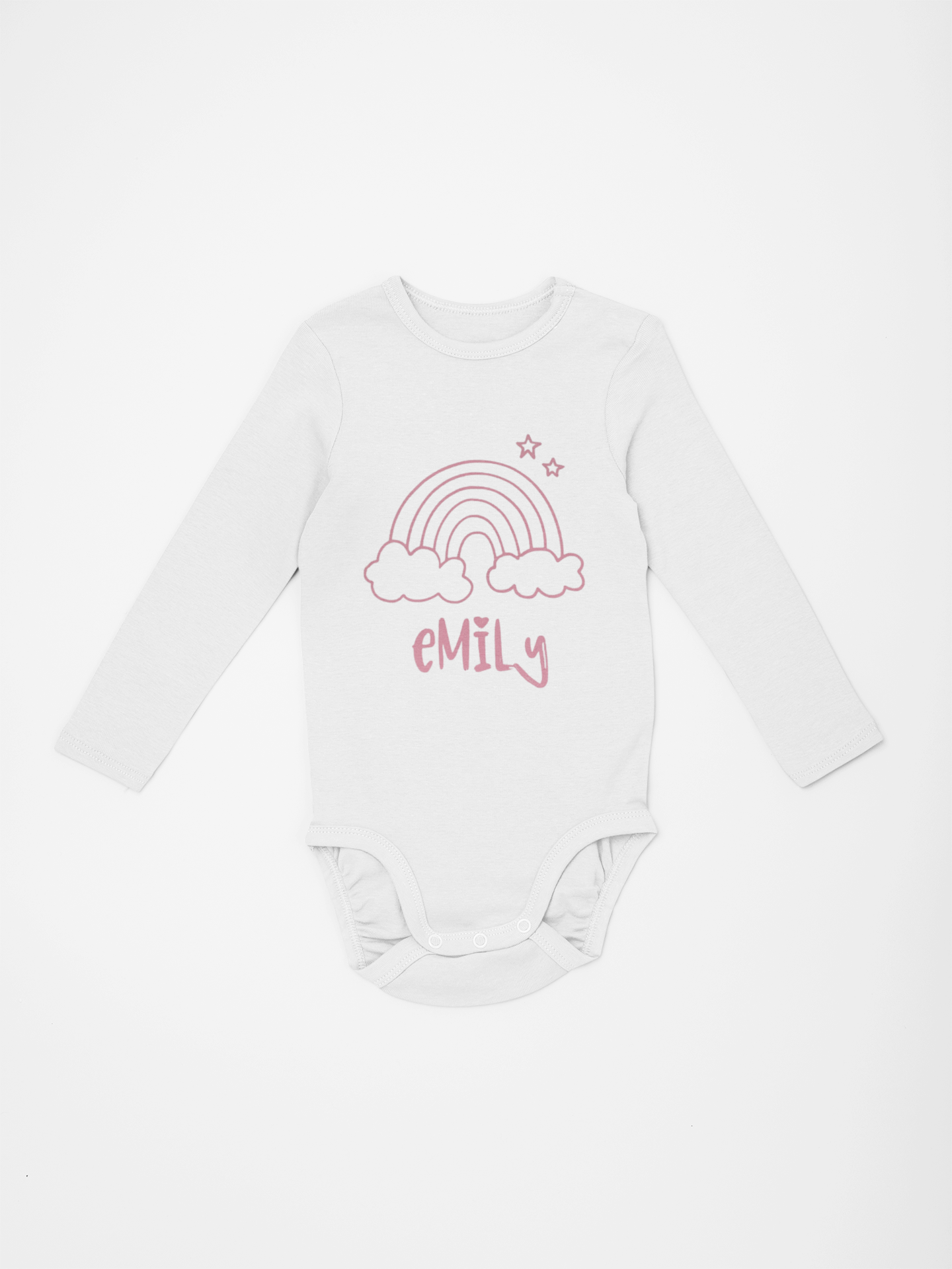 Personalized Rainbow Baby Onesie