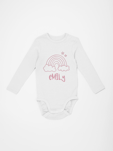 Personalized Rainbow Baby Onesie