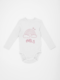 Personalized Rainbow Baby Onesie