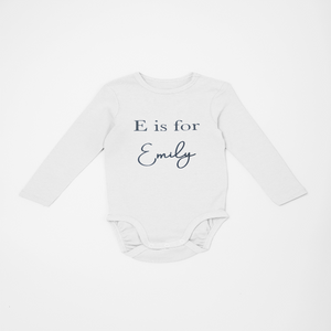 Alphabet Personalized Baby Bodysuit